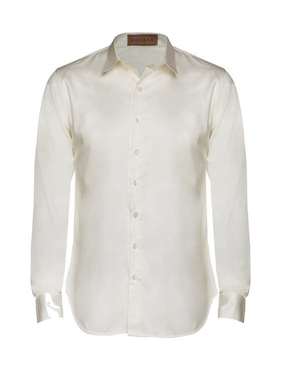 IVORY GIZA COTTON SHIRT