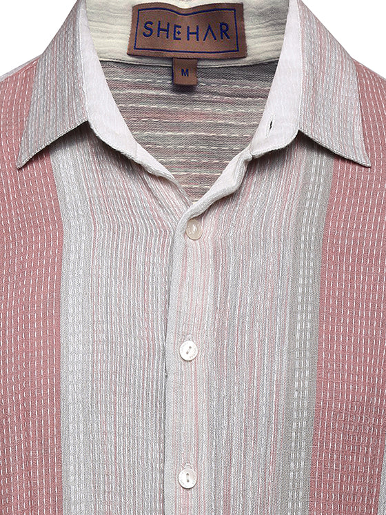 CRINKLED-COTTON SHIRT