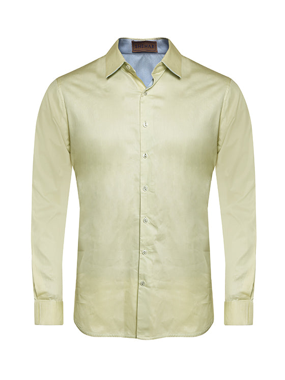 LEMON GIZA-COTTON SHIRT