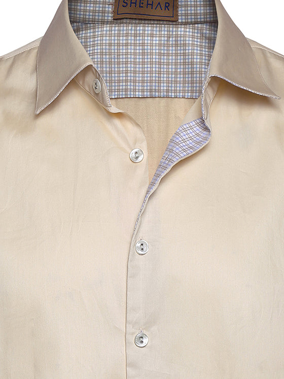Cream Cotton Shirt