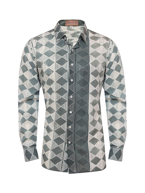 SHIBORI PRINTED SHIRT