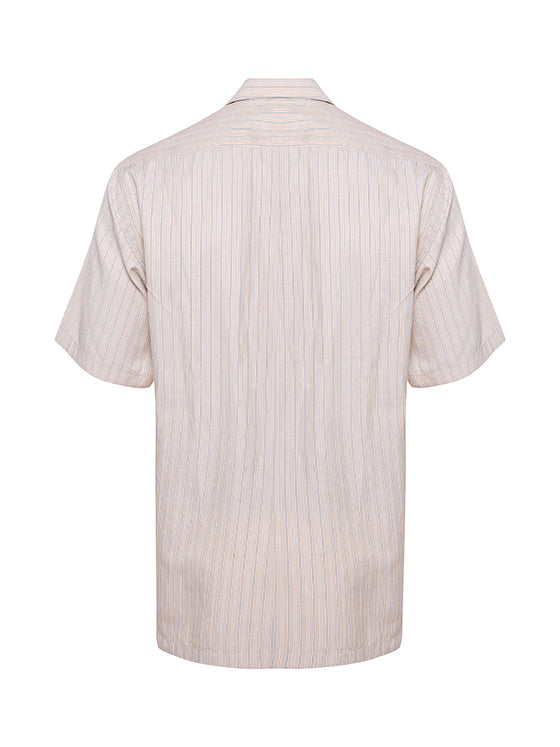 STRIPPED GIZA-COTTON SHIRT