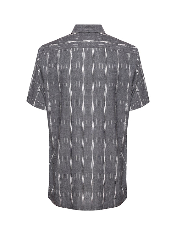 GREY IKAT SHIRT