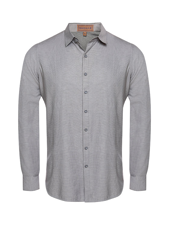 GREY COTTON SHIRT