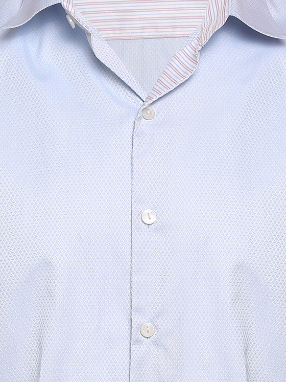 FORMAL BLUE COTTON SHIRT
