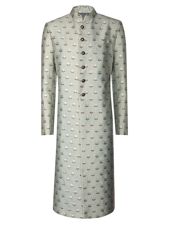 Jacquard Motif Sherwani