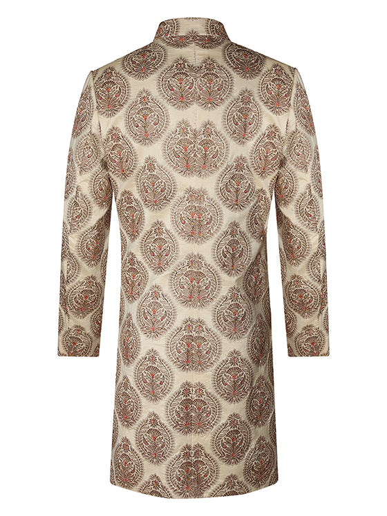 Jacquard Motif Sherwani