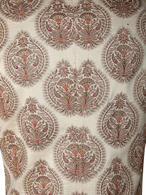 Jacquard Motif Sherwani
