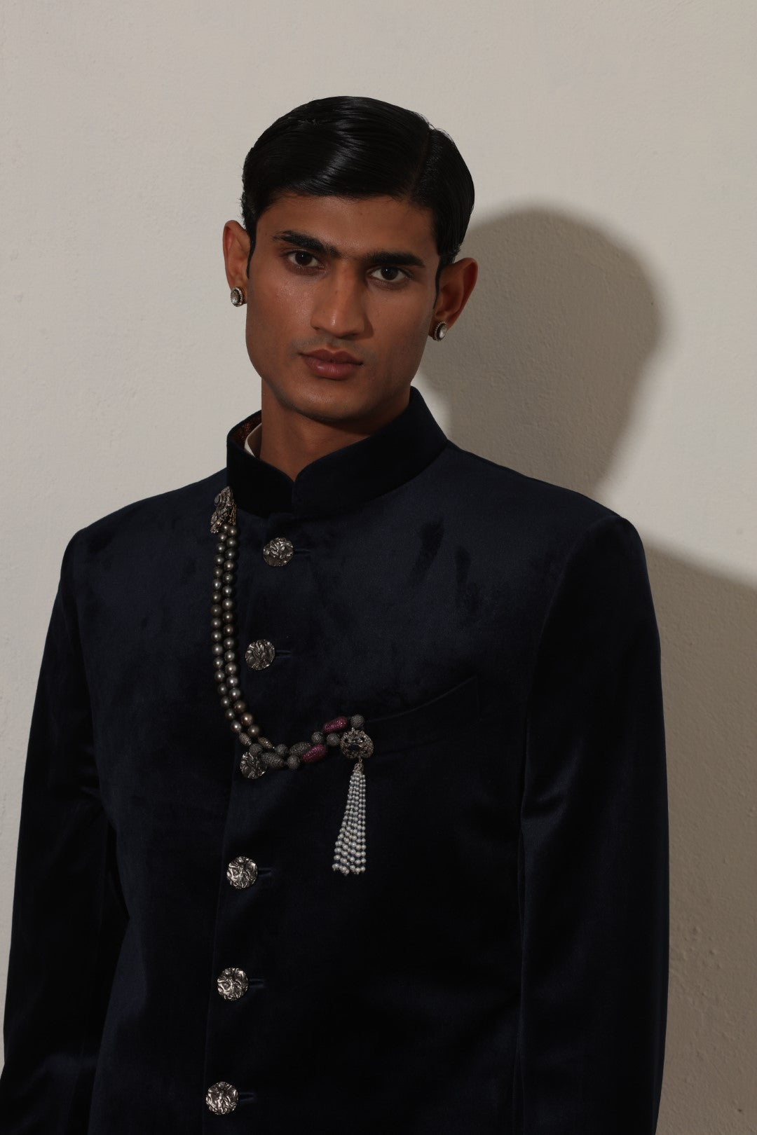 Navy Blue Indo-Western Set