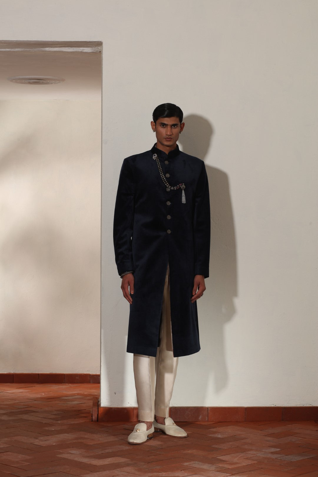 Navy Blue Indo-Western Set