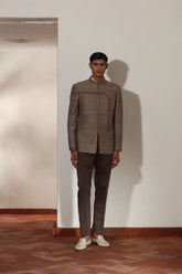 Tussar Matka Silk Bandhgala Set