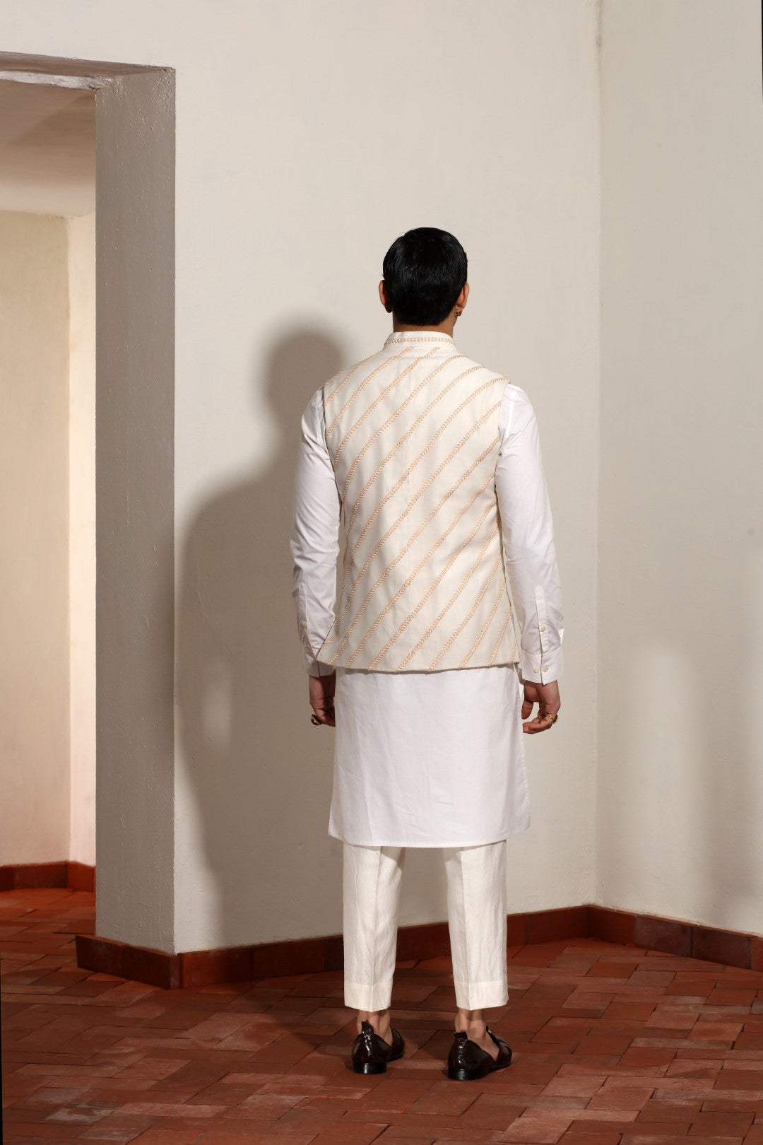 Diagonal Banarasi Bundi Set