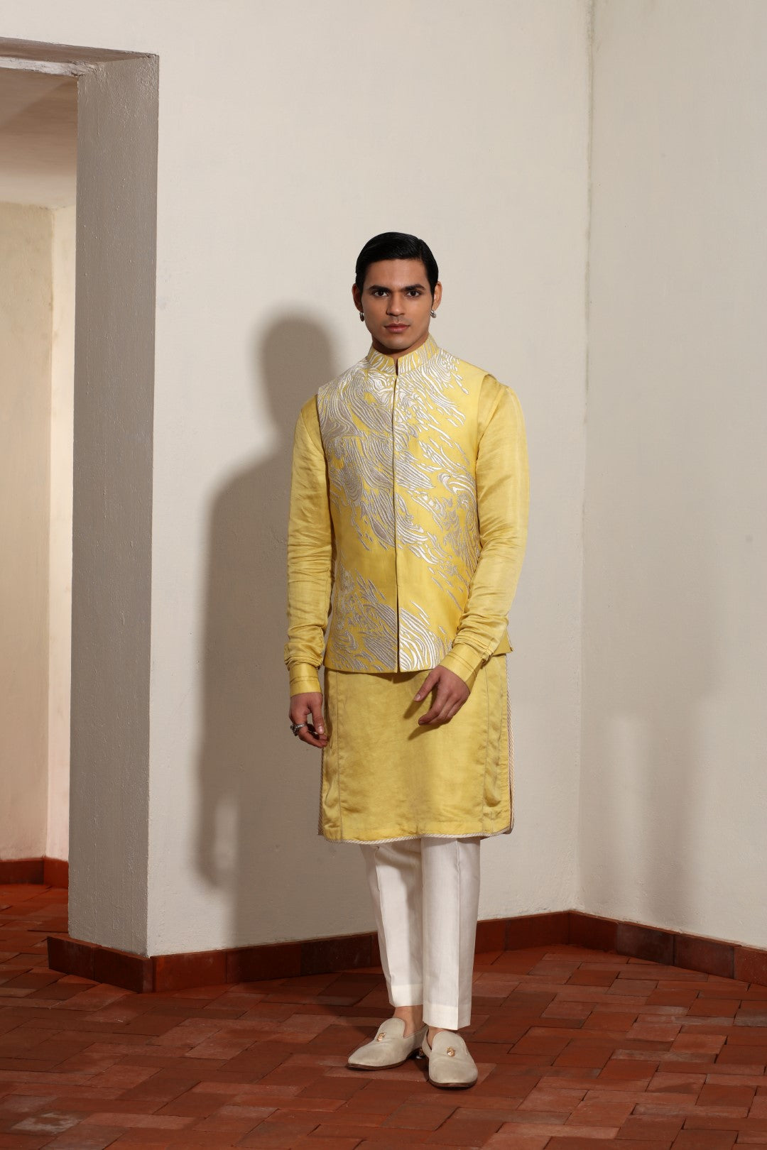 Yellow Waved Bundi Set