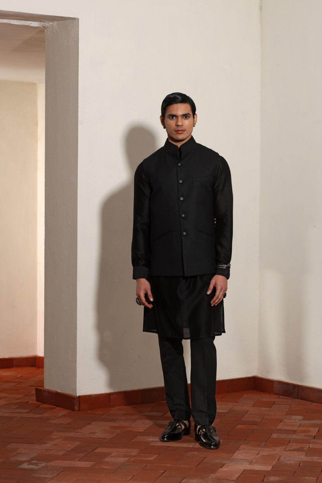 Crepe Wool Bundi Set