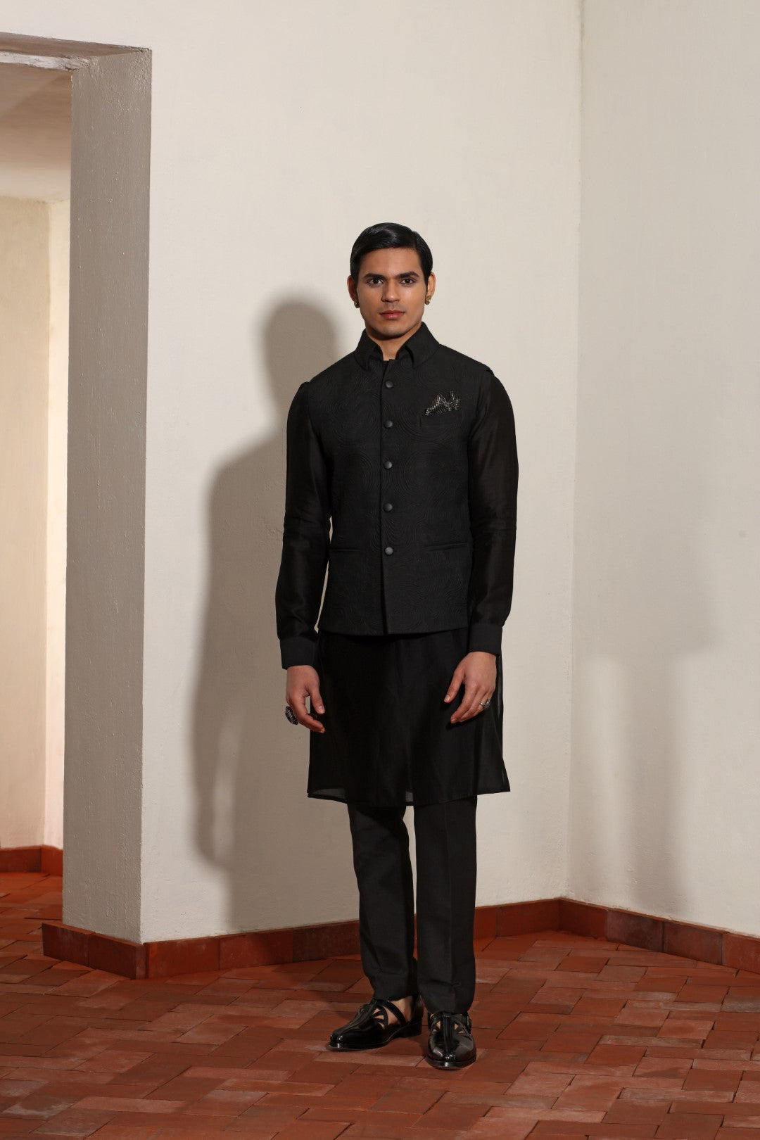 Black Applique Bundi Set
