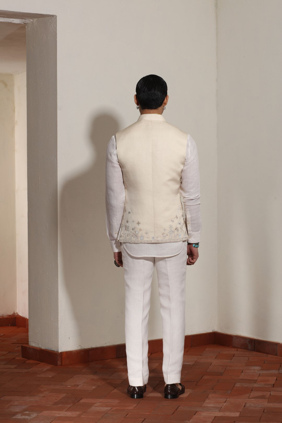 Linen Satin Trible Bundi Set