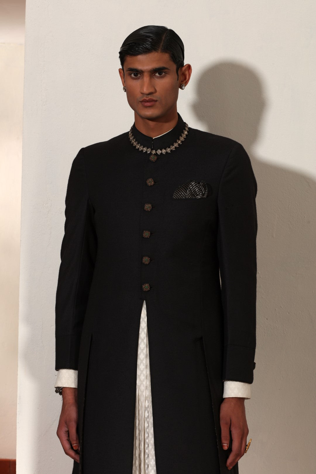 Crepe Wool Sherwani