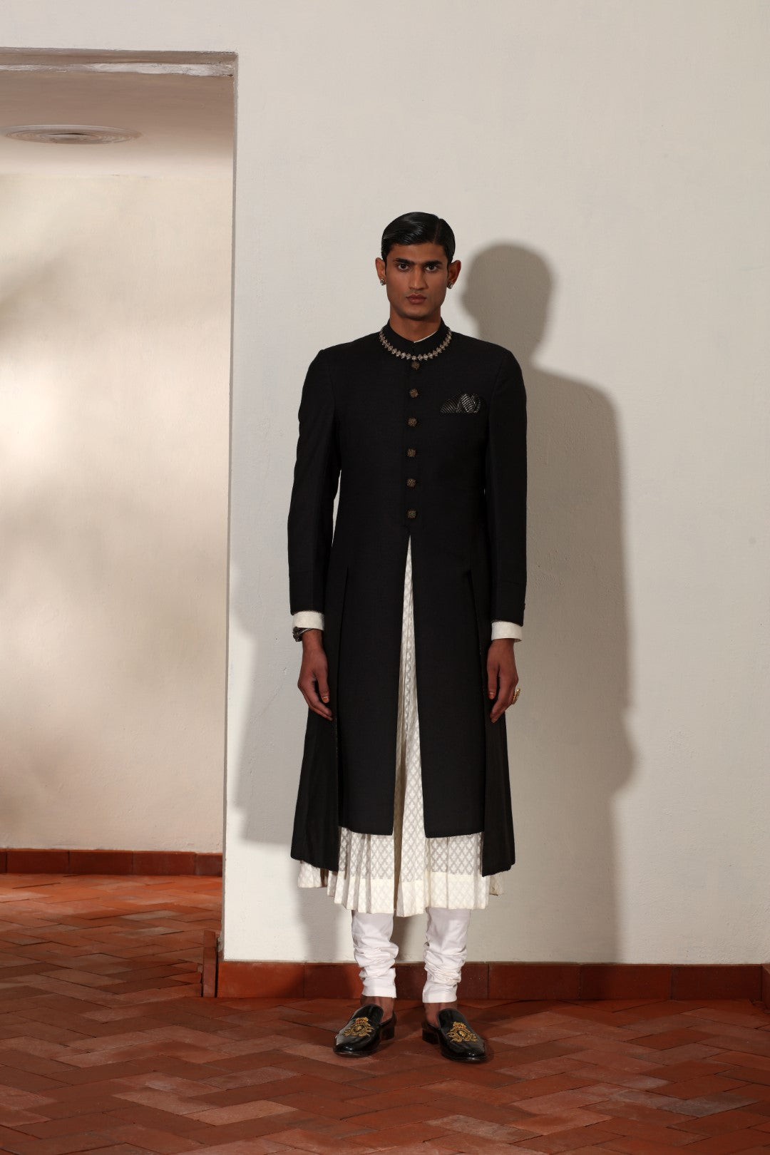 Crepe Wool Sherwani