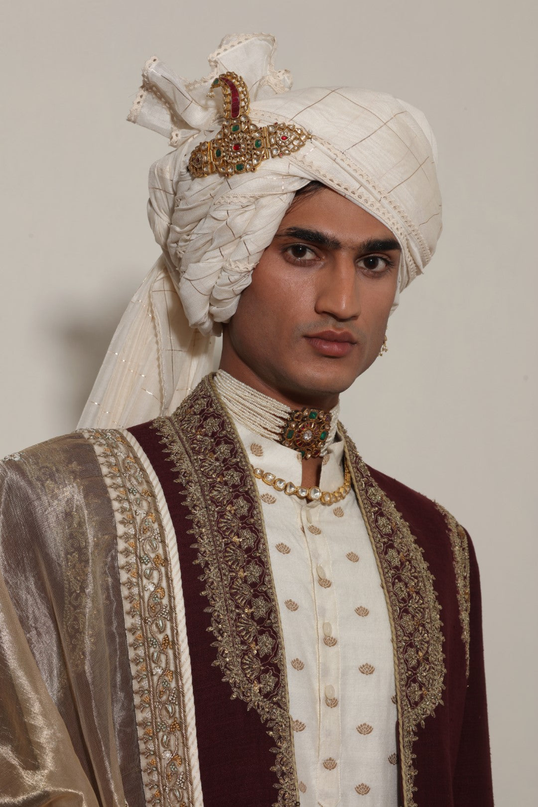 Heavy Zardozi Matka Sherwani
