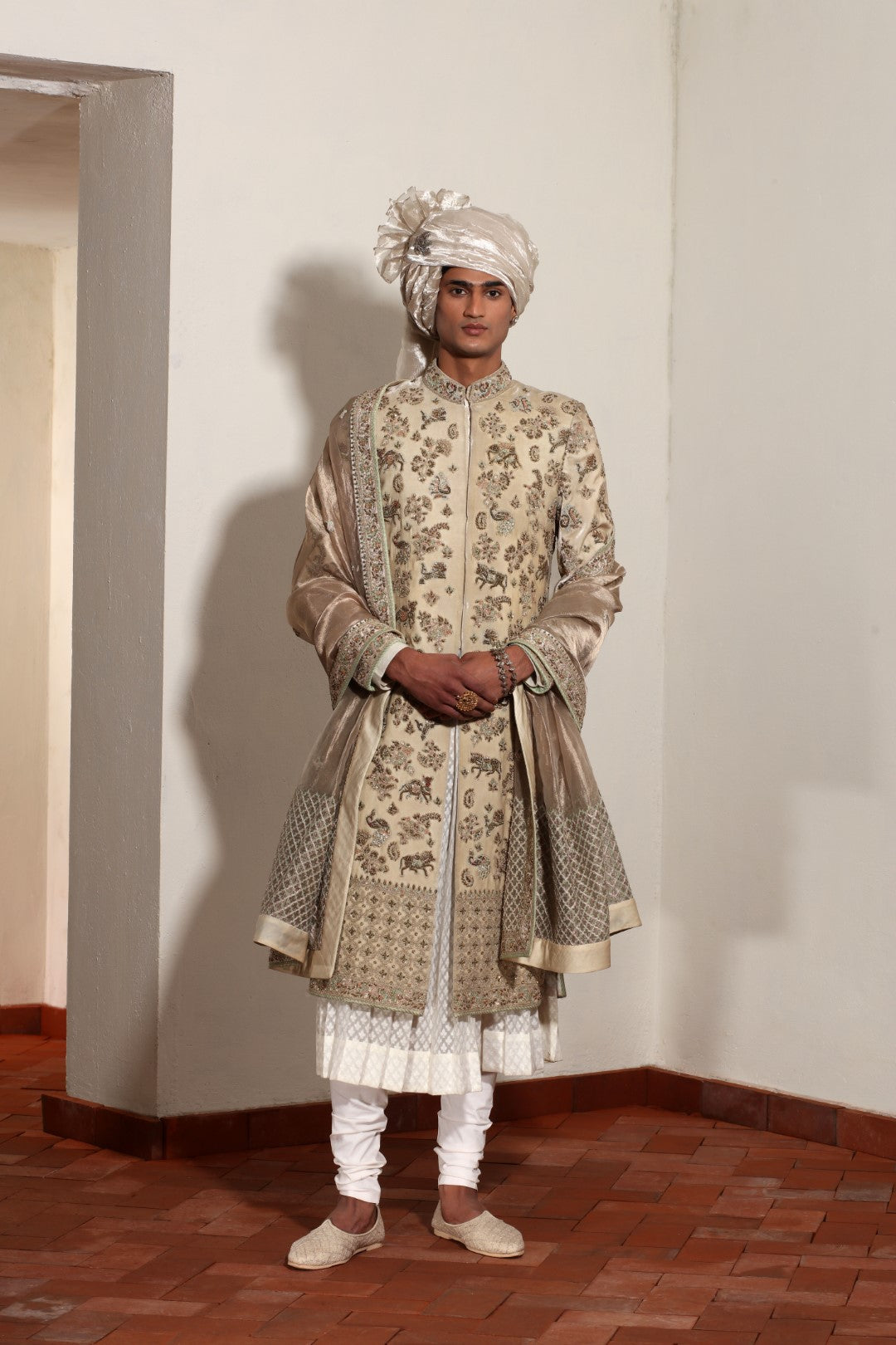 Heavy Dabka Sherwani Set
