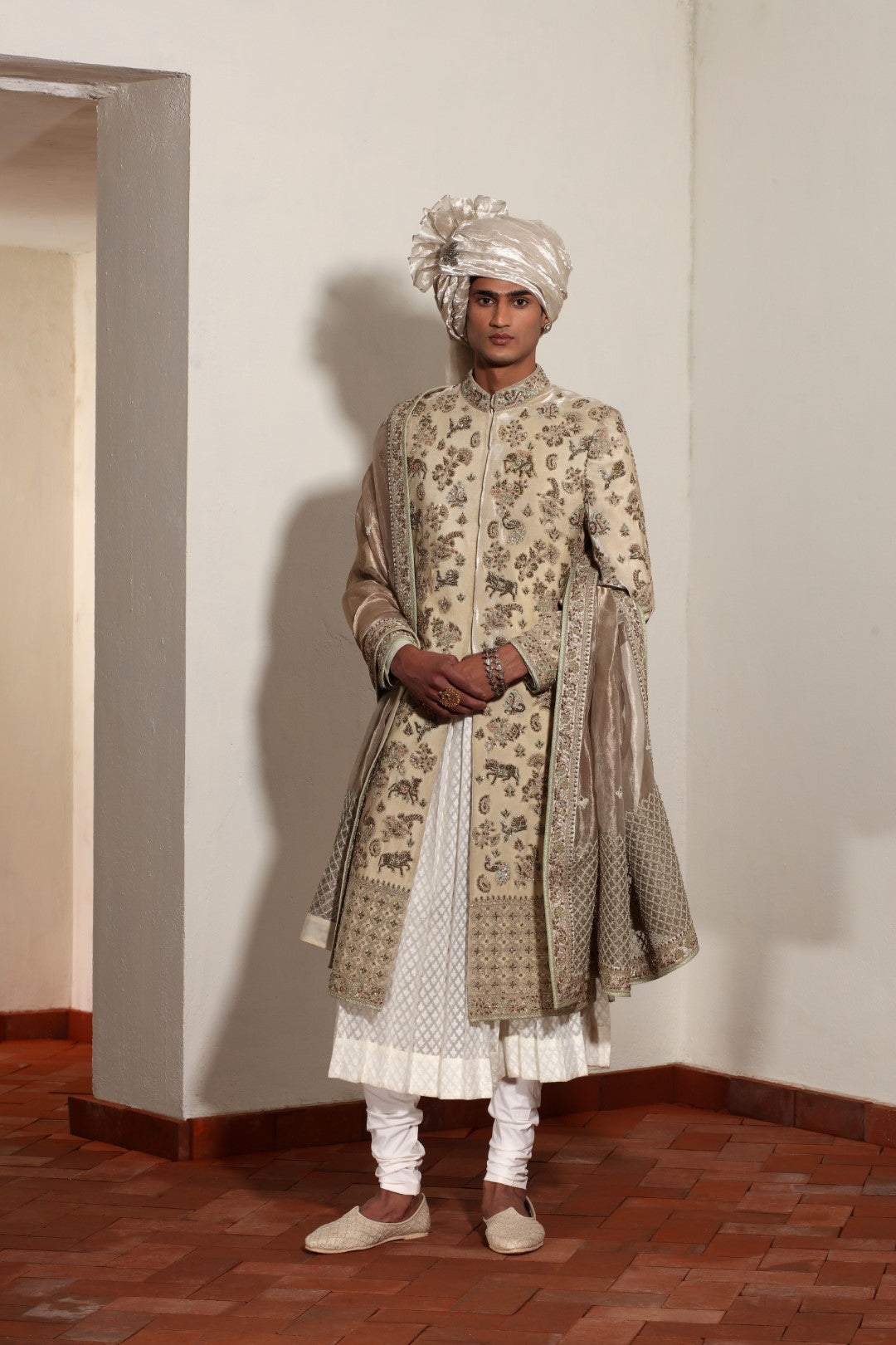 Heavy Dabka Sherwani Set