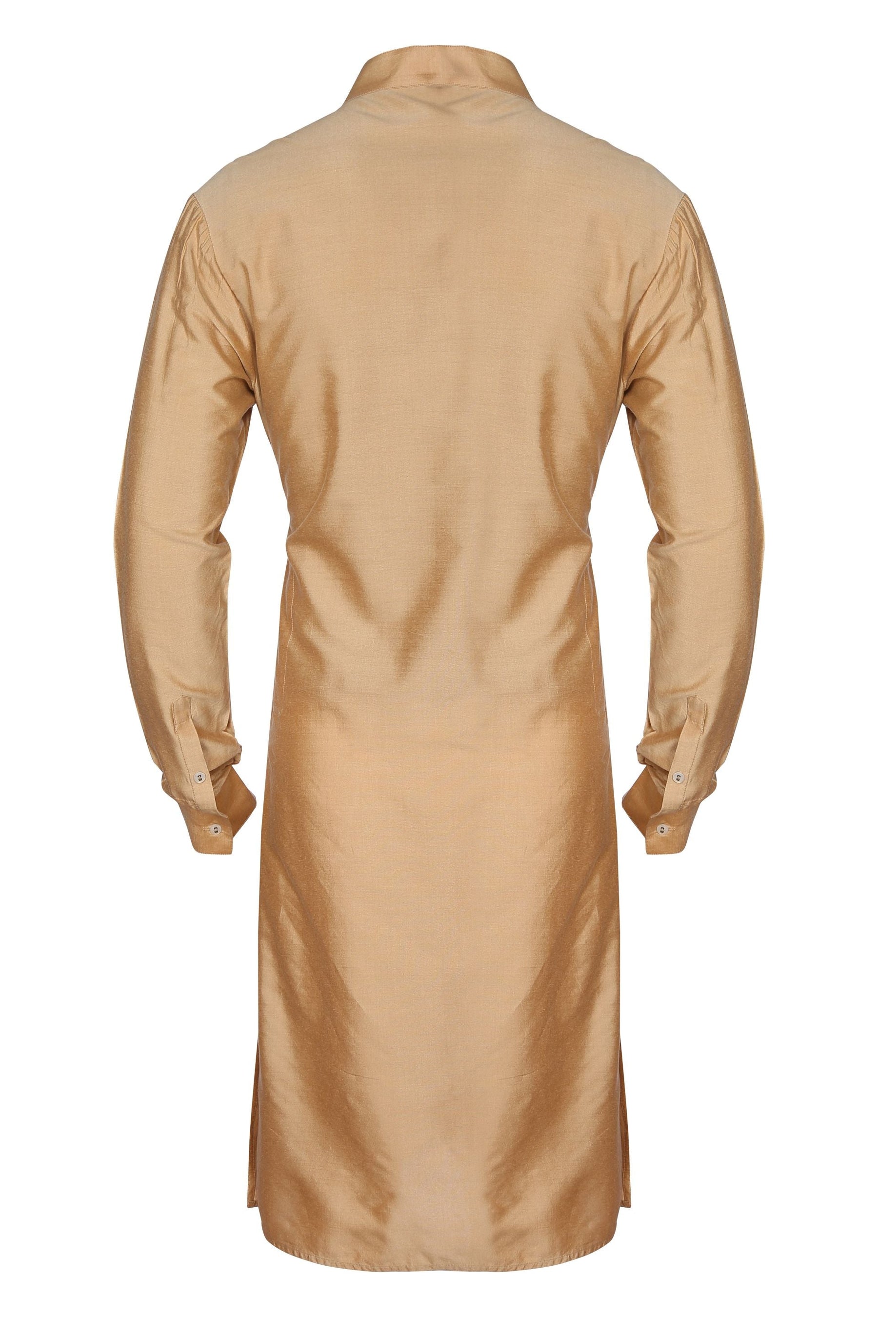 GOLD COLORED CLASSIC COTTON KURTA