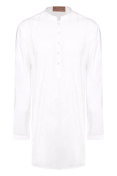 WHITE CLASSIC COTTON KURTA