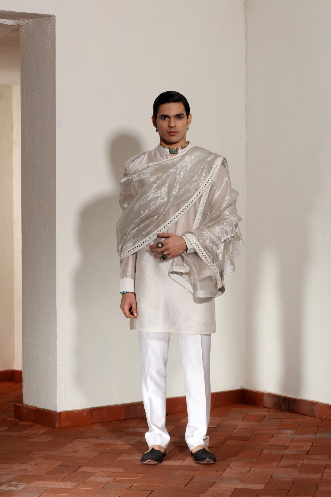 Chanderi Kurta Set