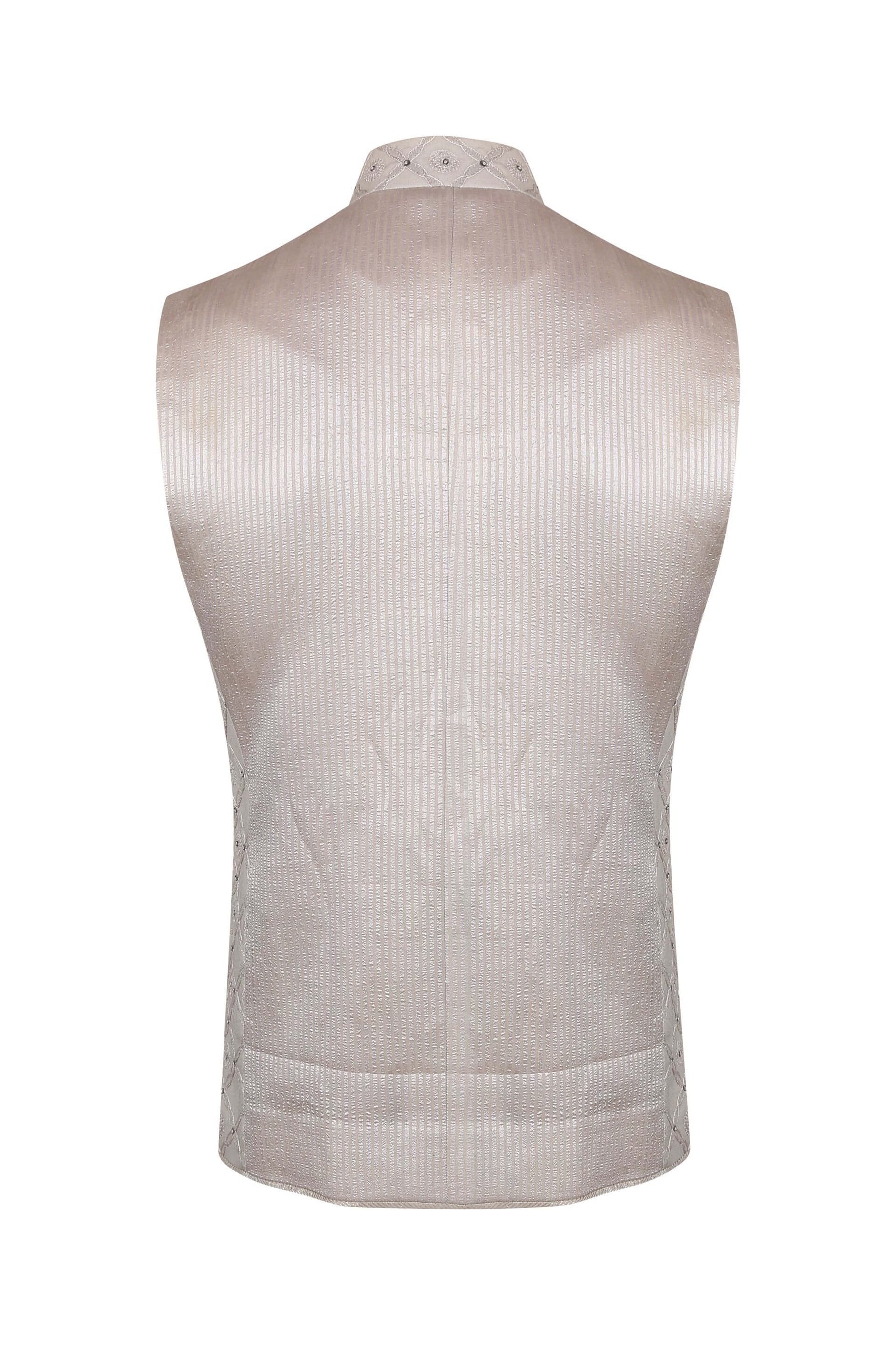 CHIKANKARI EMBROIDERY NEHRU JACKET