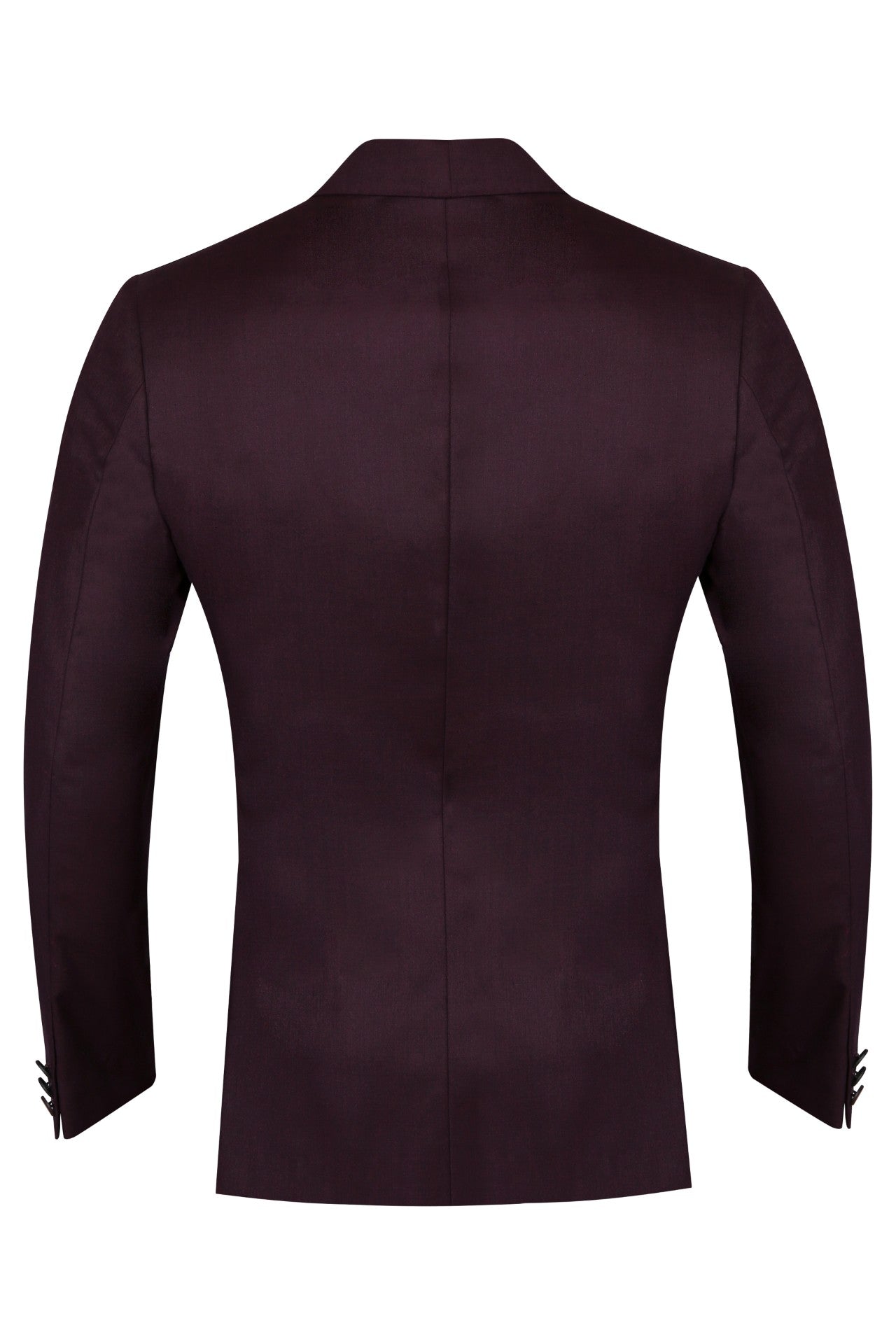 Wine color terry wool shawl collar suit