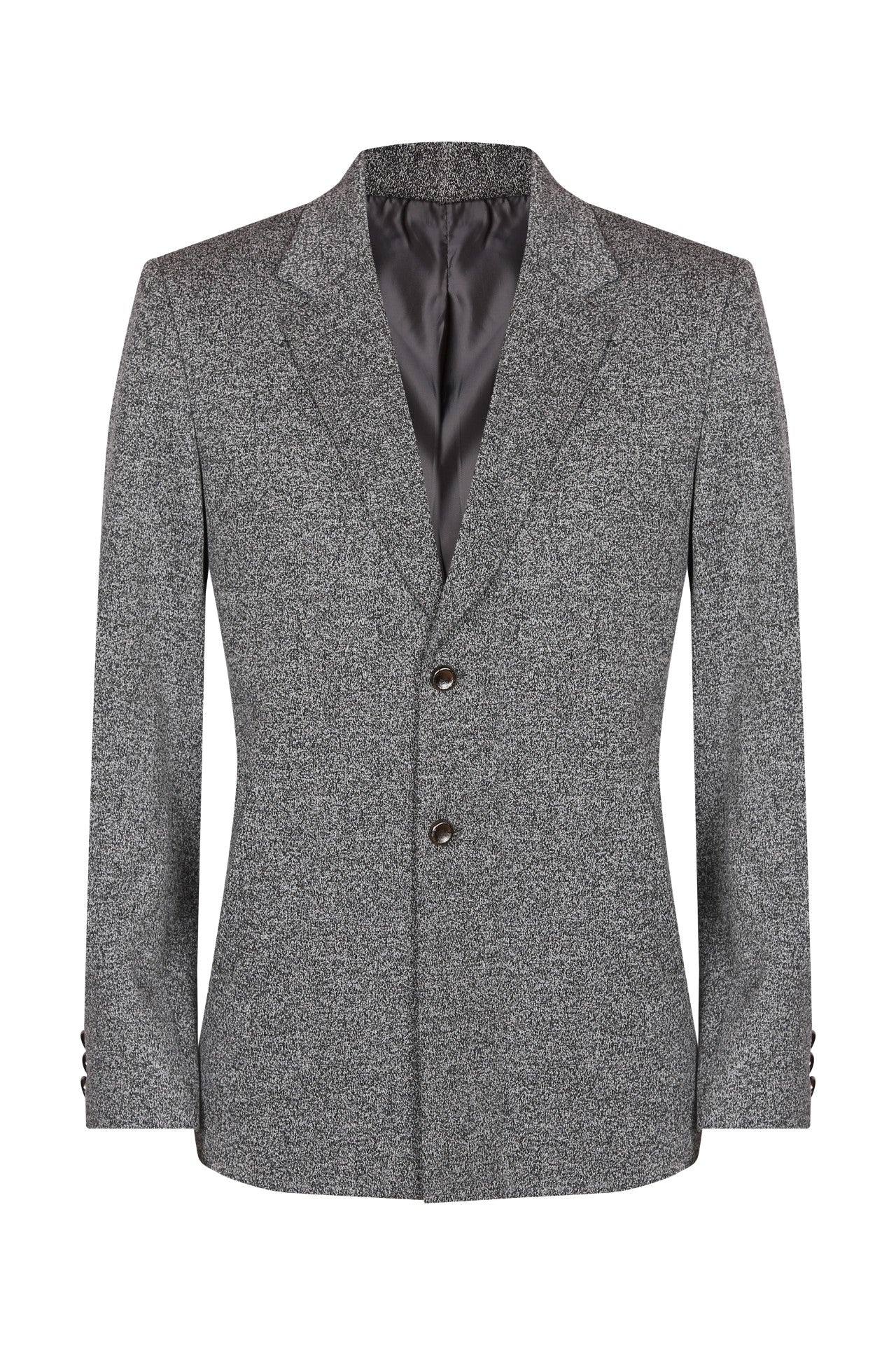 Grey notch collar jacket