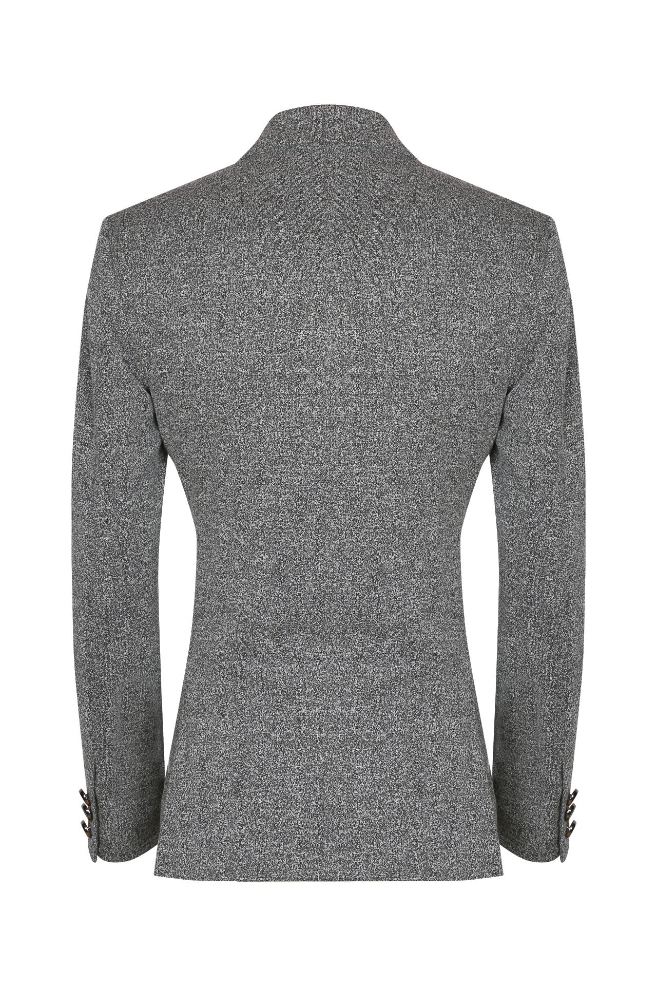 Grey notch collar jacket
