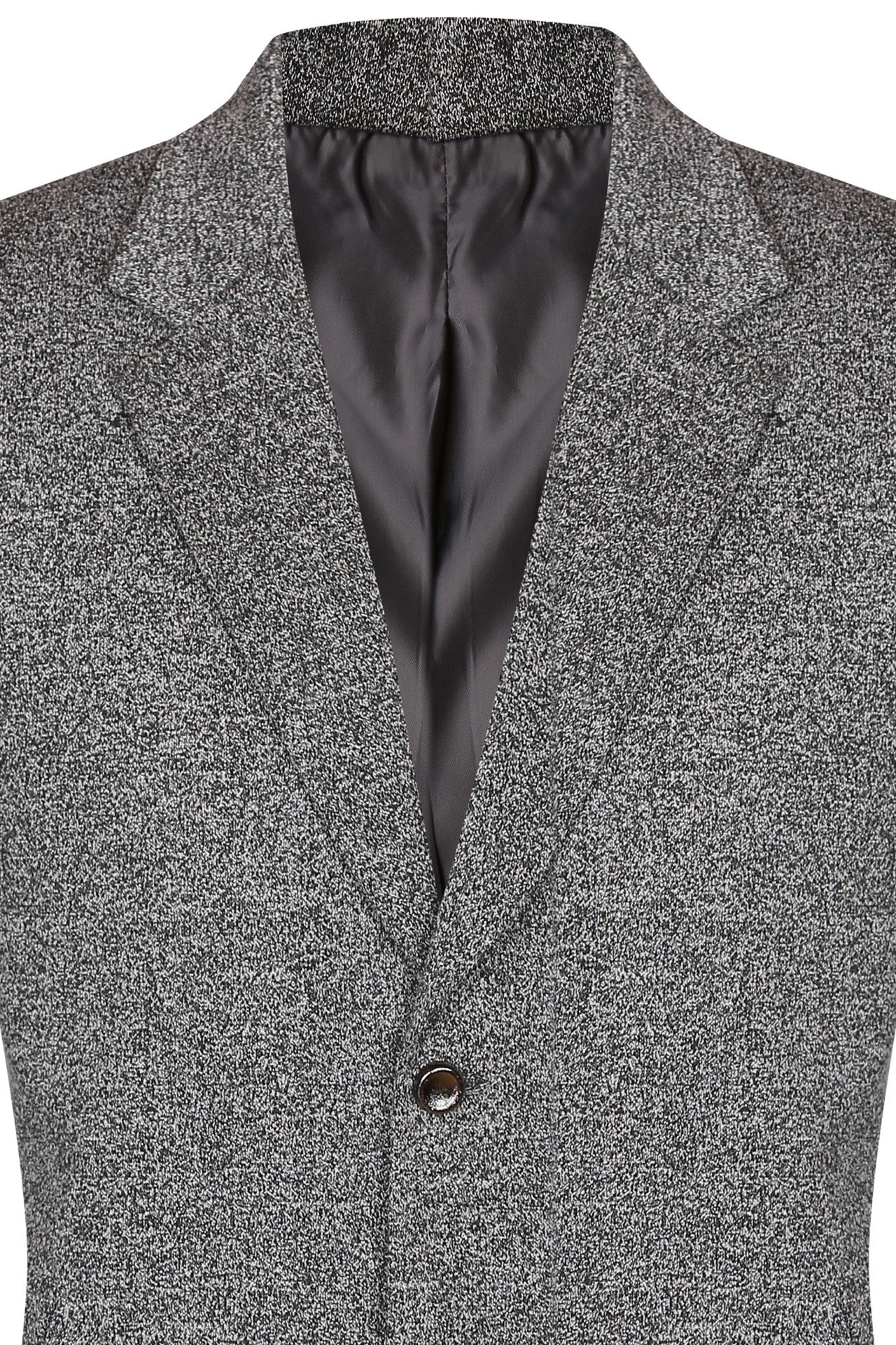 Grey notch collar jacket