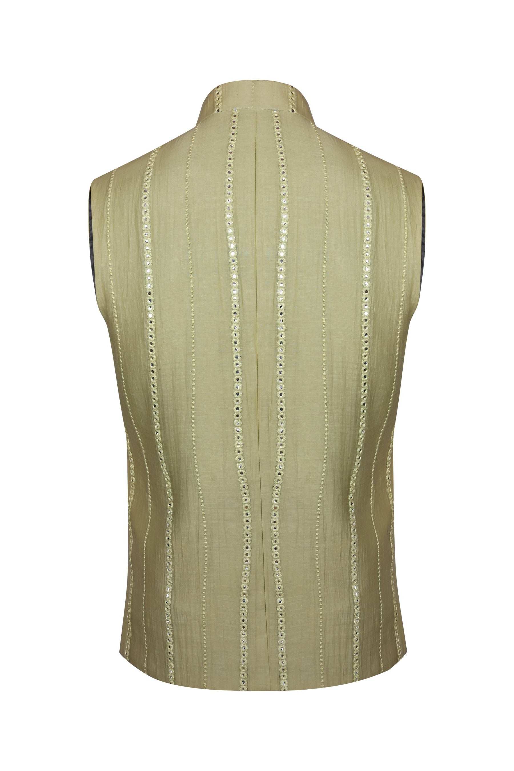 JADE CHANDERI MIRROR NEHRU JACKET