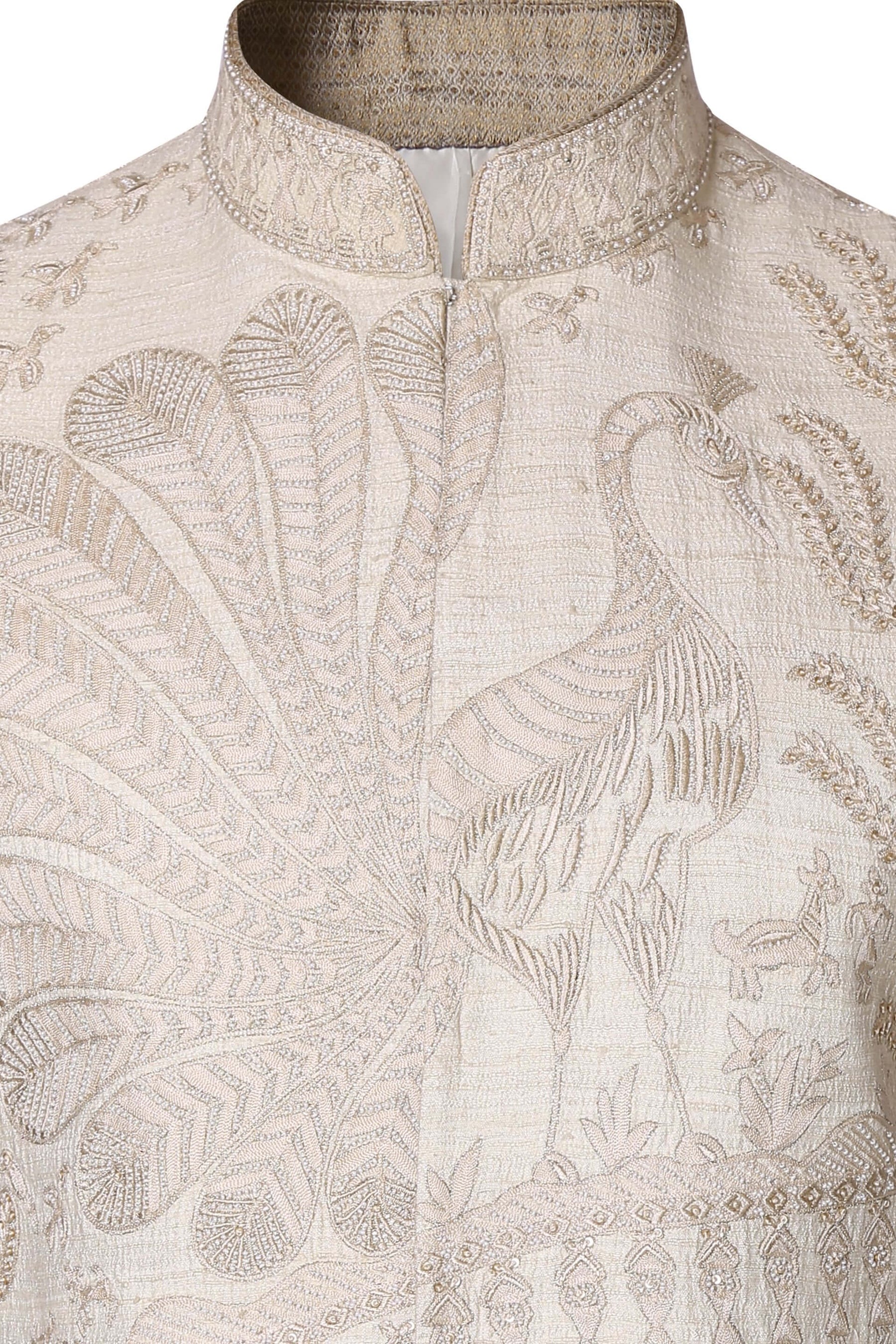 EMBROIDERED MATKA SILK BUNDI