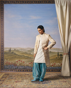Landscape Embroidered Open Indo-Western