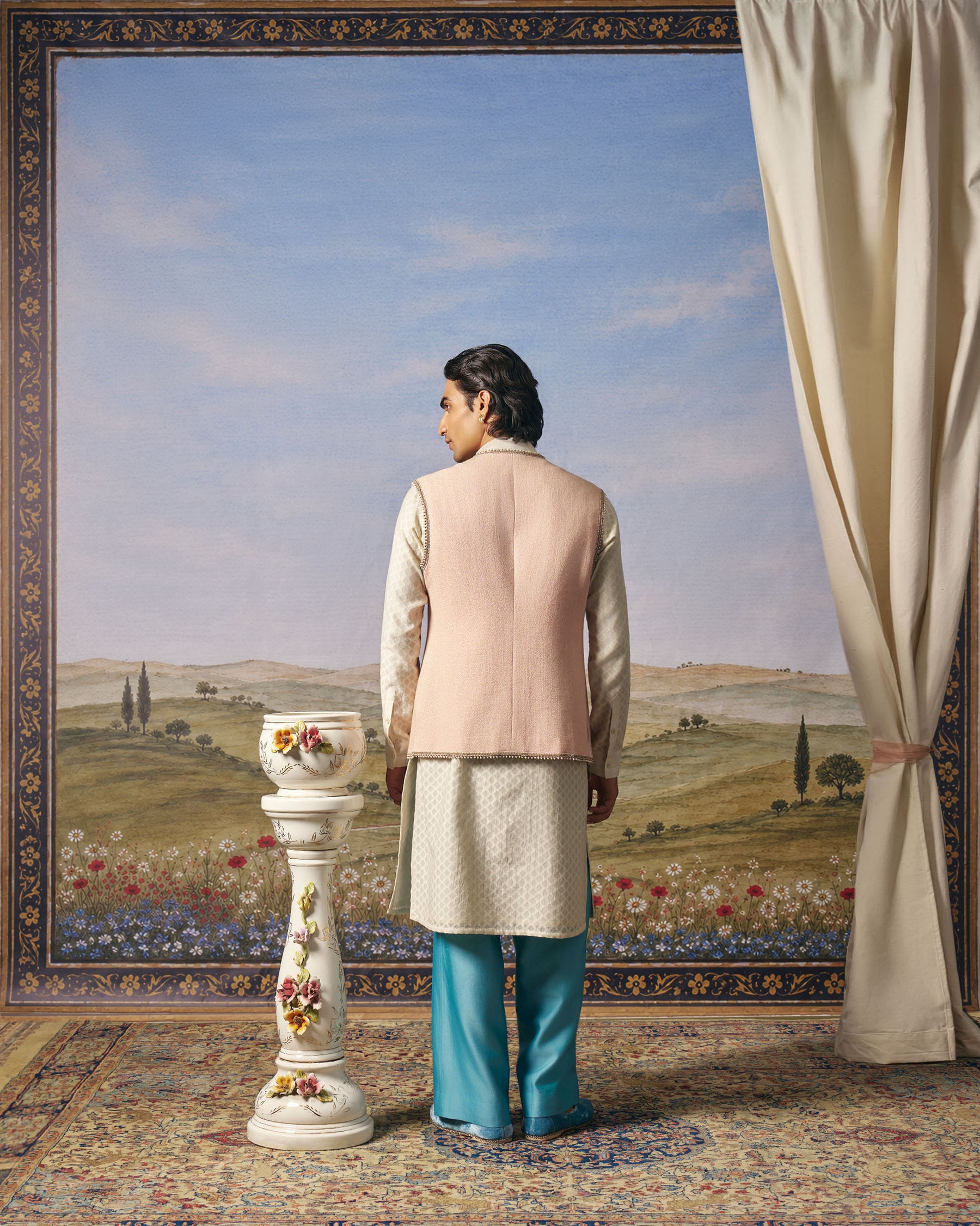 Blush Pink Open Moti Bundi Set