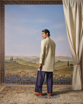 Pale Green Cotton Silk Embroidered Kurta Set