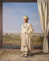 Ivory Ombre Floral Sherwani