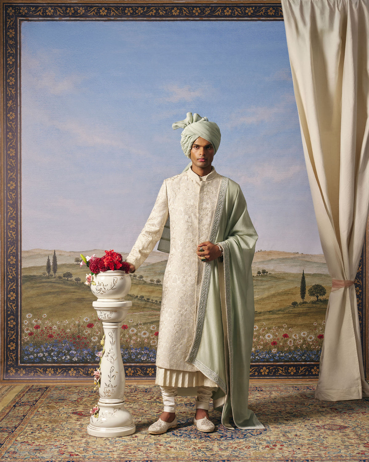 Ivory Hathi Sherwani Set
