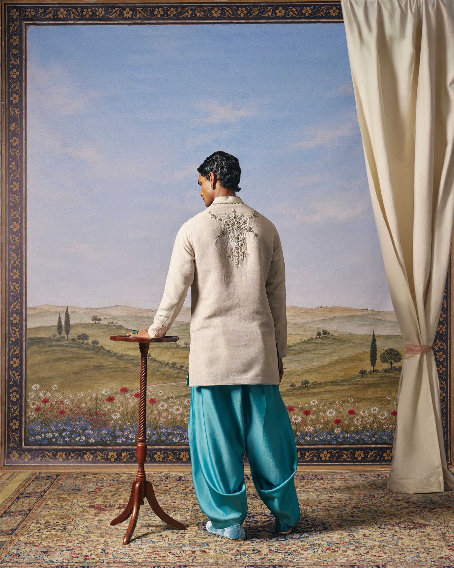 Ote Milk Matka Silk Embroidered Kurta Set