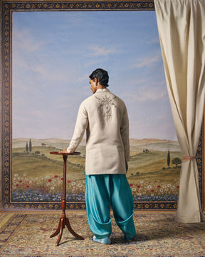 Ote Milk Matka Silk Embroidered Kurta Set