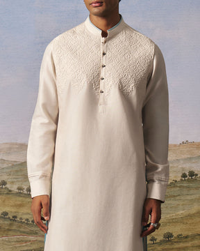Ivory Quilted Bundi Set