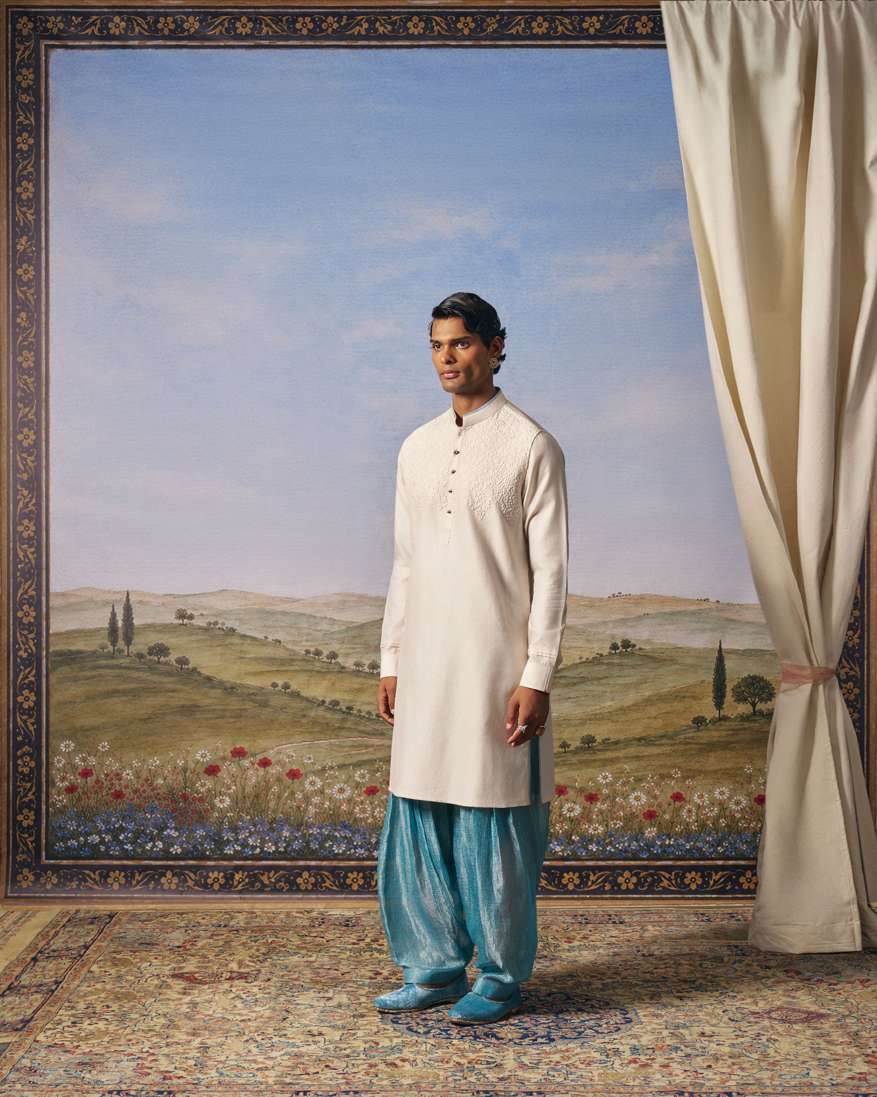 Ivory Contour Quilted Bundi
