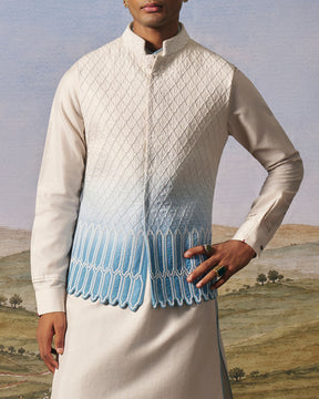 Firozy Ombre Corded Jaal Bundi