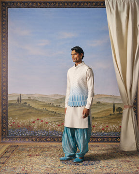 Firozy Ombre Corded Jaal Bundi