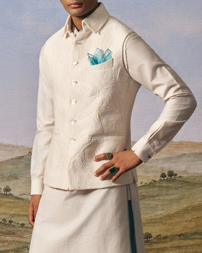 Ivory Quilted Bundi Set