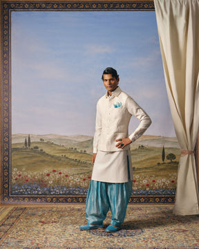 Ivory Contour Quilted Bundi