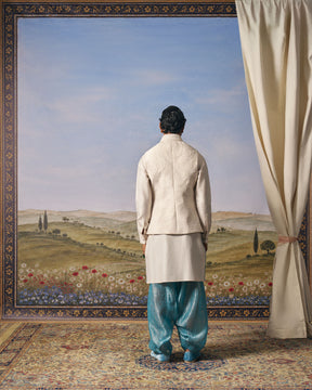Ivory Contour Quilted Bundi