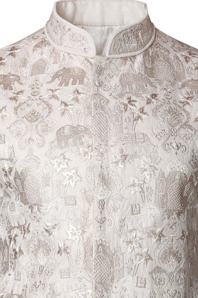 EMBROIDERED SHIKARGAR NEHRU JACKET